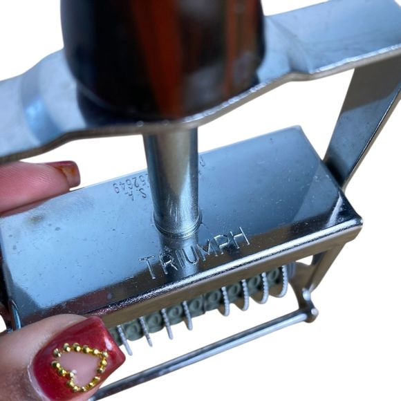 Triumph No. 2-9 Band Dater Rubber Stamp – Vintage Office Collectible‎ (E14Q) - Picture 2 of 7